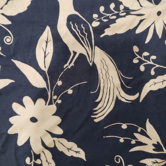 Loft Blue Floral Bird Swing Dress, size XS - Picture 6 of 7